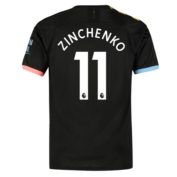 Maillot Football Manchester City NO.11 Zinchenko Exterieur 2019-20 Noir